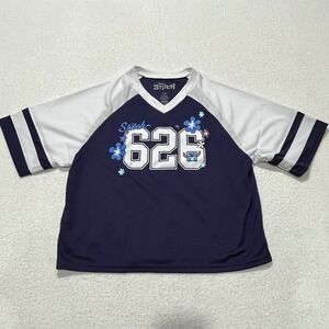 NEW!!‎ Disney Lilo and Stitch Sports Jersey #626 Blue and White - Size: M